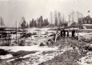 Vy mot gamla sågplatsen 1933